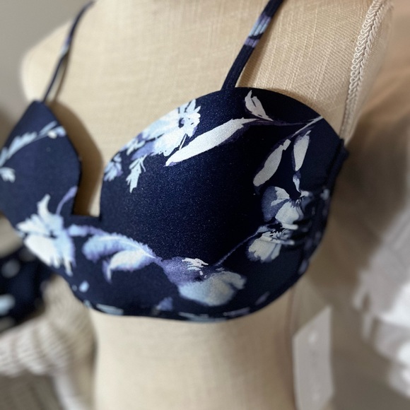 XL Athleta Bikini: Aqualuxe print square plunge bikini set: - Picture 10 of 12